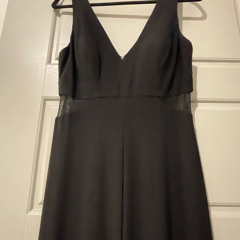 Xscape Black Illusion-Inset Mermaid Gown - Picture 5 of 10